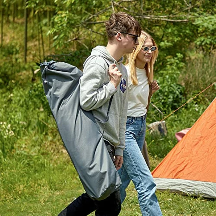 Portal Large Hammock Camping Chair Folding Rocking Chairs Portable Swinging Chair Wide Seat for Outdoor Lawn Patio Garden,Support 350 lbs, Grey by Portal - Image 7