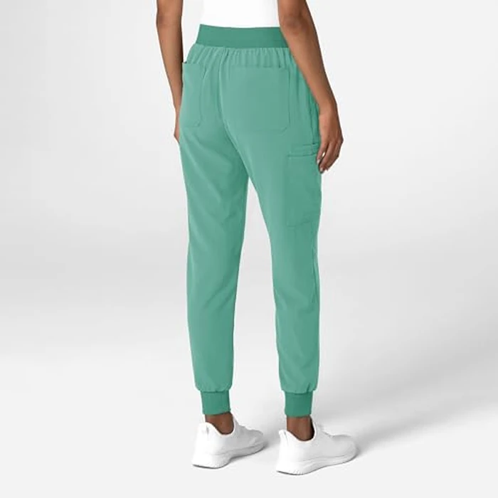 Wink Nova Women's Jogger Utility Scrub Pant - Turquoise, S Petite by WINK - Image 2