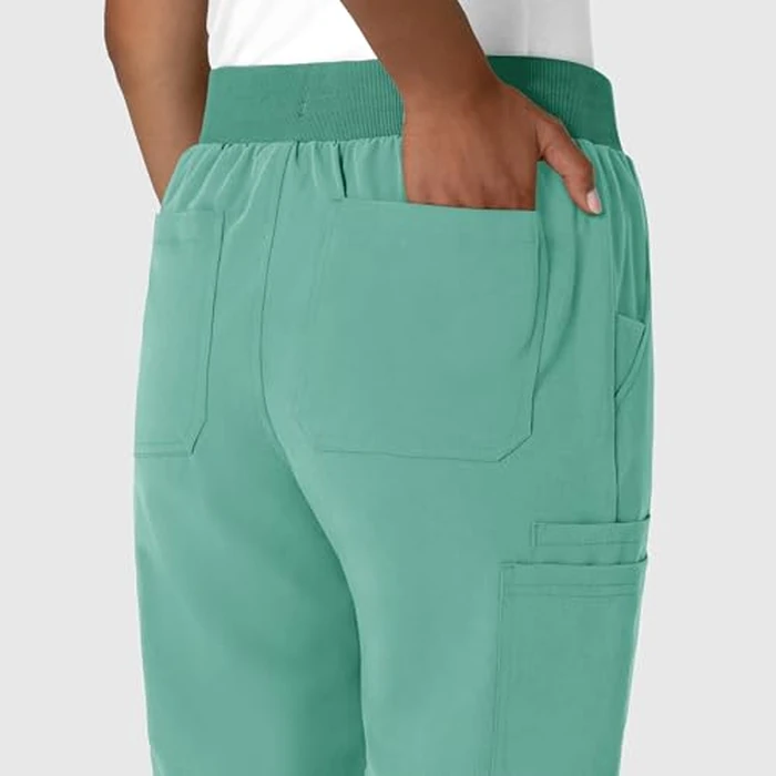 Wink Nova Women's Jogger Utility Scrub Pant - Turquoise, S Petite by WINK - Image 7