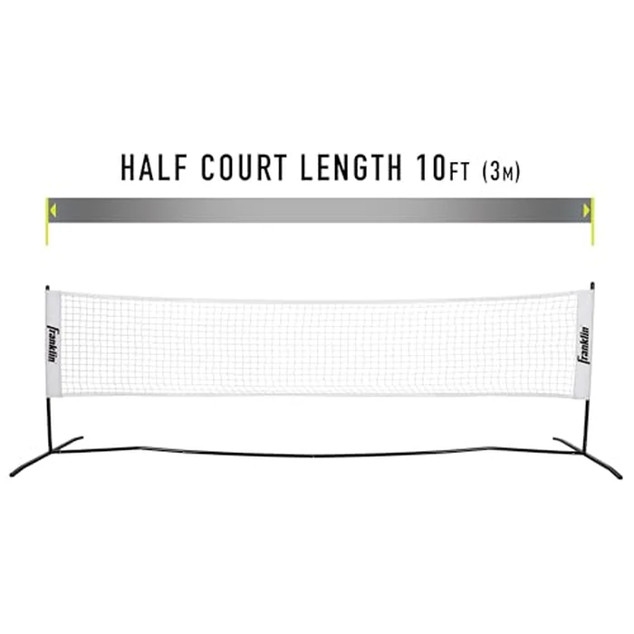 Franklin Sports Half Court Size Pickleball Net by Franklin Pickleball - Includes 10ft Net, (2) Paddles, and (2) X-40 USA Pickleball Approved Pickleballs by Franklin Sports - Image 3
