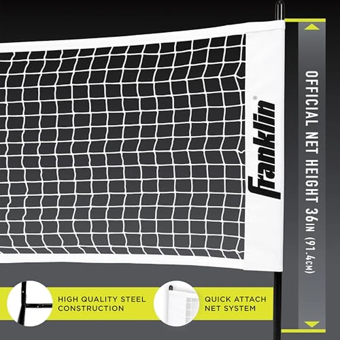Franklin Sports Half Court Size Pickleball Net by Franklin Pickleball - Includes 10ft Net, (2) Paddles, and (2) X-40 USA Pickleball Approved Pickleballs by Franklin Sports - Image 6