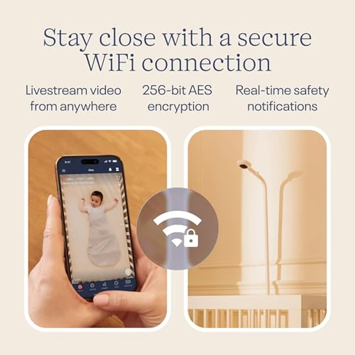 Nanit Pro Smart Baby Monitor - Camera & Wall Mount- 1080p Wi-Fi Video Camera, 2-Way Audio, See Your Baby from Anywhere, Sound/Motion/Cry Notifications, Night Vision by Nanit - Image 7