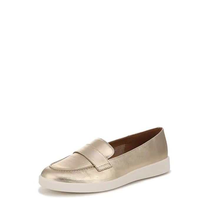 Naturalizer Womens Karis Loafer Flat Soft Gold Leather 10 N by Naturalizer - Used - Like New condition