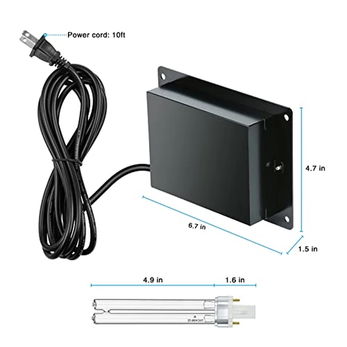 U/V Light for HVAC, Briidea U/V/C Light for Air Conditioner Duct for Whole House Large Room 110V 18W by briidea - Image 5