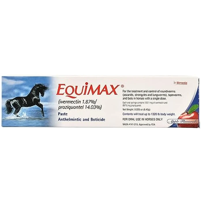 Equimax 14.03 Praziquantel/1.87 Ivermectin Paste by Equimax - Used - Like New condition - US$18.00