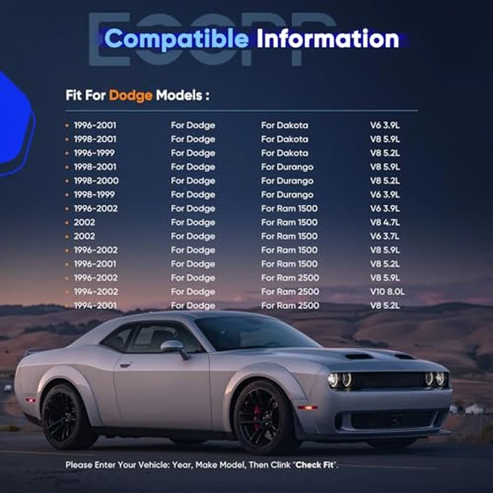 ECCPP AC Compressor 1999-2001 for Dodge Dakota for Dodge for Ram 1500 2500 3500 3.9L 5.2L 5.9L 8.0L A/C Compressor with Clutch SD7H15 Fast Cooling by ECCPP - Image 2