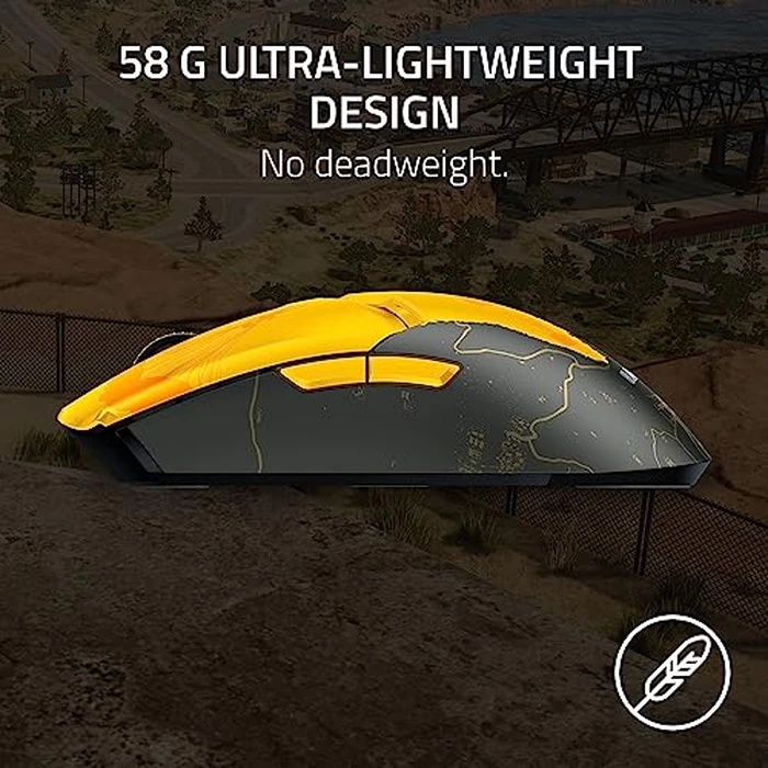 Razer Viper V2 Pro HyperSpeed Wireless Gaming Mouse: 59g Ultra Lightweight - Optical Switches Gen-3-30K DPI Optical Sensor - 80 Hour Battery - USB Type C Cable Included - PUBG: Battleground Edition by Razer - Image 2