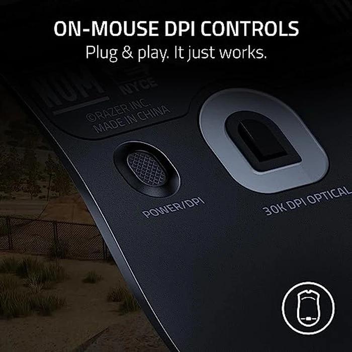 Razer Viper V2 Pro HyperSpeed Wireless Gaming Mouse: 59g Ultra Lightweight - Optical Switches Gen-3-30K DPI Optical Sensor - 80 Hour Battery - USB Type C Cable Included - PUBG: Battleground Edition by Razer - Image 6