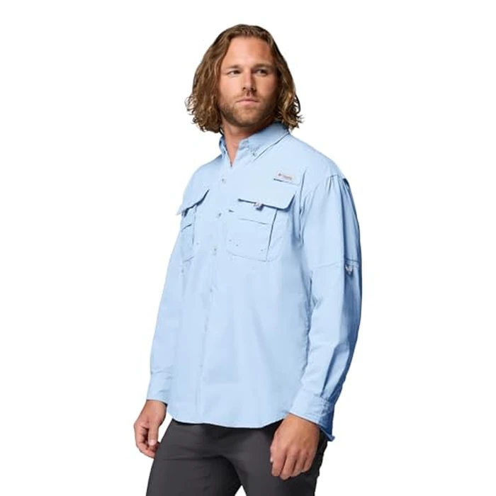 Columbia Mens PFG Bahama II Long Sleeve Fishing Shirt, Sail, 3X by Columbia - Image 3