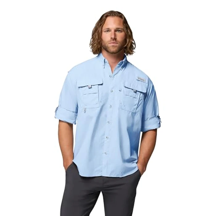 Columbia Mens PFG Bahama II Long Sleeve Fishing Shirt, Sail, 3X by Columbia - Image 4