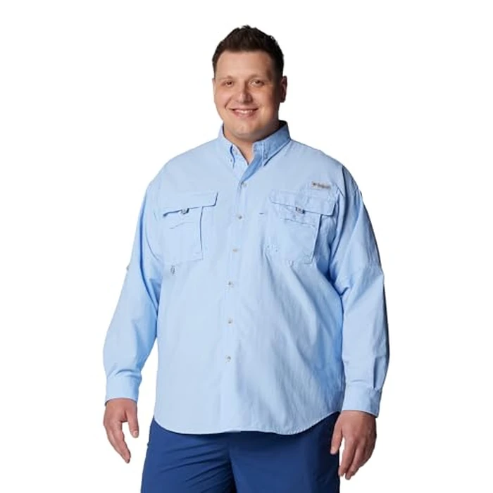 Columbia Mens PFG Bahama II Long Sleeve Fishing Shirt, Sail, 3X by Columbia - Image 5