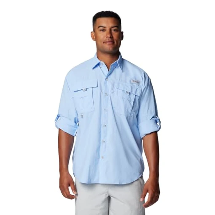 Columbia Mens PFG Bahama II Long Sleeve Fishing Shirt, Sail, 3X by Columbia - Image 8