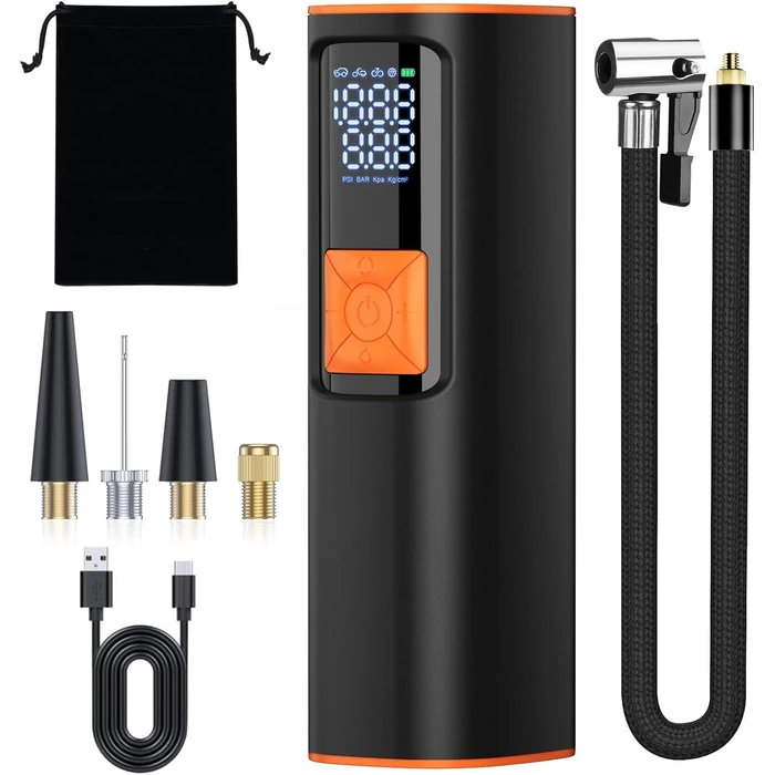 Vonaural Tire Inflator Portable Air Compressor 150PSI Air Pump - Black by Vonaural - Refurbished - Excellent condition - US$32.13