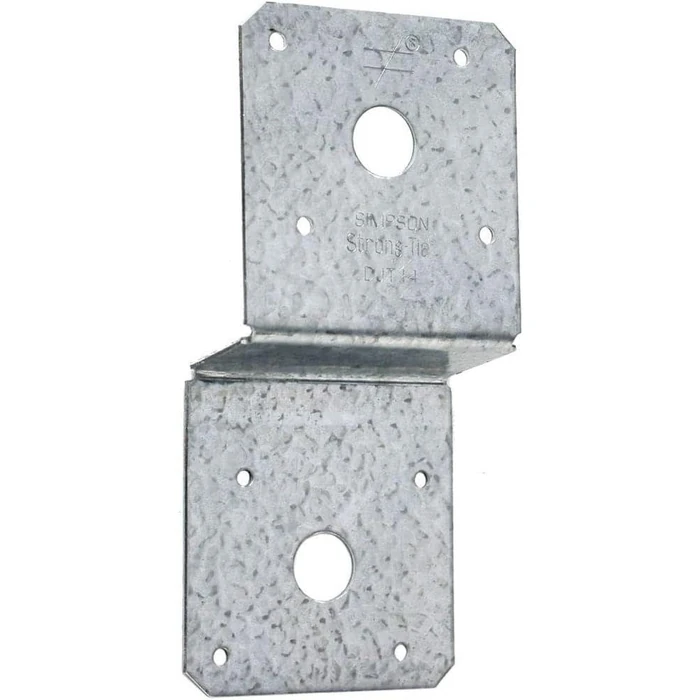 Simpson Strong-Tie DJT14Z DJT 14-Gauge ZMAX Galvanized Deck Joist Tie 2 x 1 - Grey by Simpson Strong-Tie - Refurbished - Premium condition - US$13.82