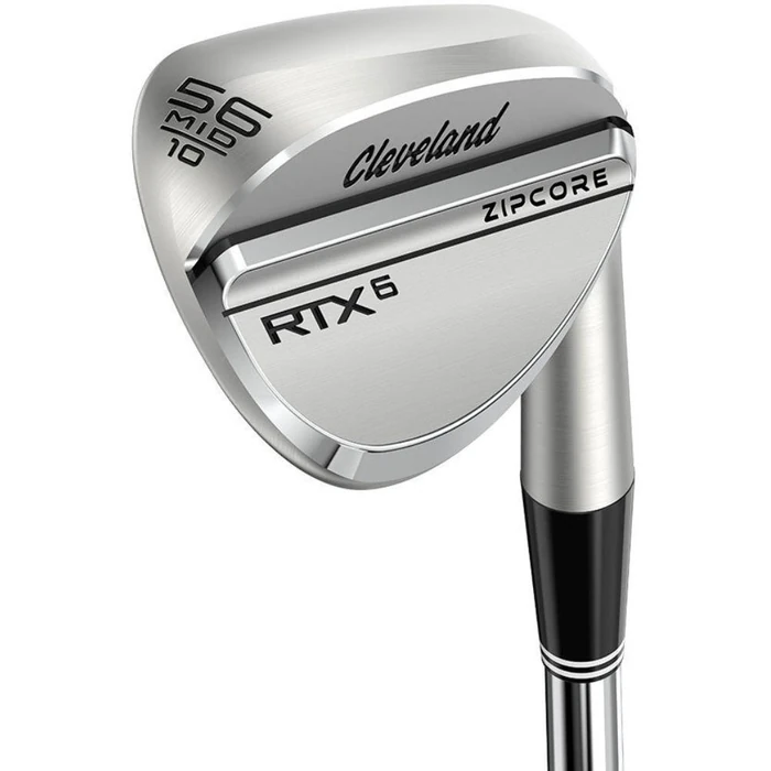 Cleveland RTX 6 ZipCore Tour Satin Mid Grind Wedge - Golf Club - Left Handed - Sand Wedge - 56 degrees Loft - Wedgeflex Flex - True Temper Dynamic Gold Tour Issue Spinner Shaft - Men by Cleveland - Refurbished - Excellent condition - US$79.48