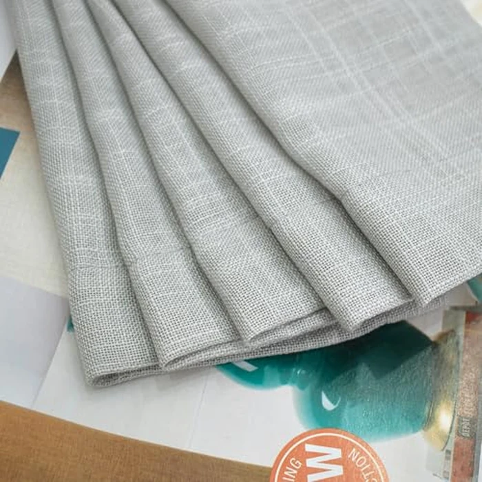 Grey Sheer Curtains 92 inches Linen Texured Farmhouse Living Room Divider Window Curtain Panels Vintage Rustic Bedroom Drapes Sheers Open Weave Kitchen Doorway 2 Panels Rod Pocket 52" Wx92 L by UPOPO - Image 6