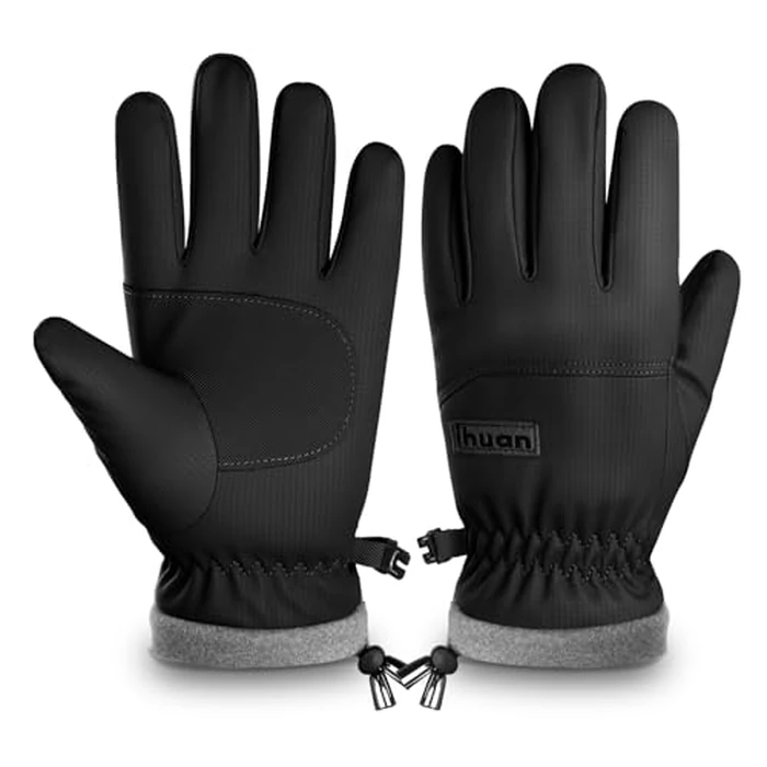 ihuan Kids Winter Waterproof Ski Gloves, Snowboarding Touchscreen Snow Cycling Running Gloves for Boys Girls by ihuan - Used - Like New condition - US$12.02