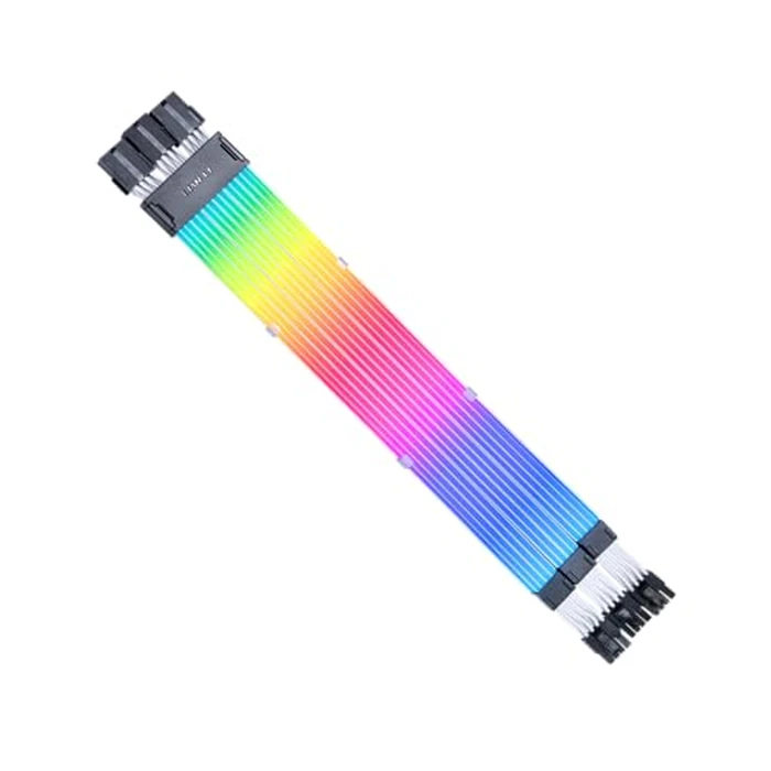 Lian Li Strimer Wireless 3x8-Pin GPU RGB Power Extension Cable, 2.4GHz Wireless Lighting Control, 410mm (16.14 in) 12 Light Guides, Controller Required (Not Included) (PW12-1W) by Lian Li - Used - Like New condition - US$39.99
