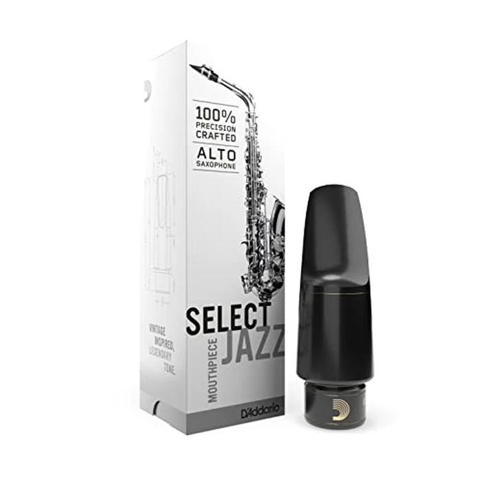 D’Addario Woodwinds Select Jazz Alto Saxophone Mouthpiece - D6M - Mouthpiece for Alto Sax by D'Addario - Image 1