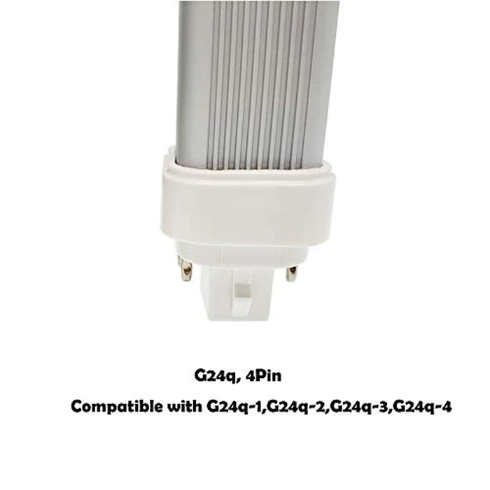 E-Simpo 11W LED GX24Q 4-pin Base Light Bulb Replace PL-C 26W CFL GX24/G24Q Horizontal LED PL Retrofit Lamp Frosted Side Light Cold White 180D Beam Angle (Remove/Bypass The Ballast) by E-Simpo - Image 3