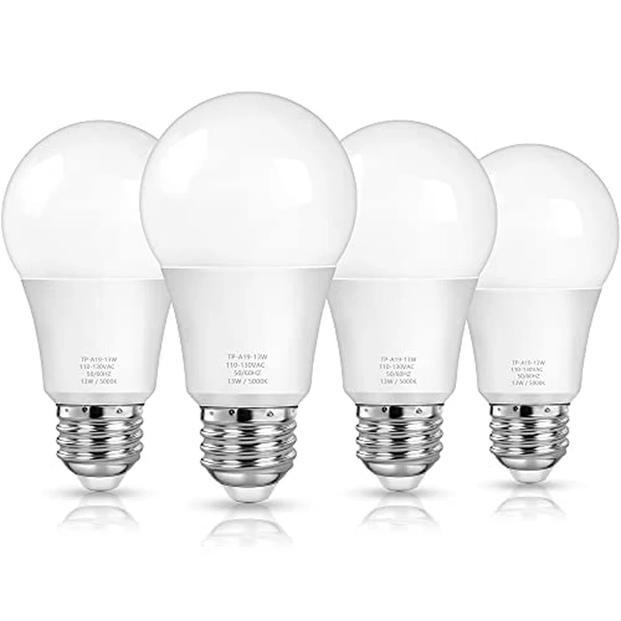 MAXvolador A19 LED Light Bulbs, 100 Watt Equivalent LED Bulbs, Daylight White 5000K, 1500LM, E26 Base, Non-Dimmable, 13W Bright LED Bulbs, 4-Pack by MAXvolador - Used - Like New condition - US$6.99