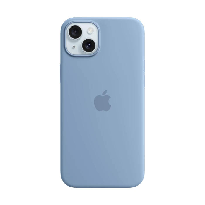 Apple iPhone 15 Plus Silicone Case with MagSafe - Winter Blue by Apple - Used - Acceptable condition - CA$40.28