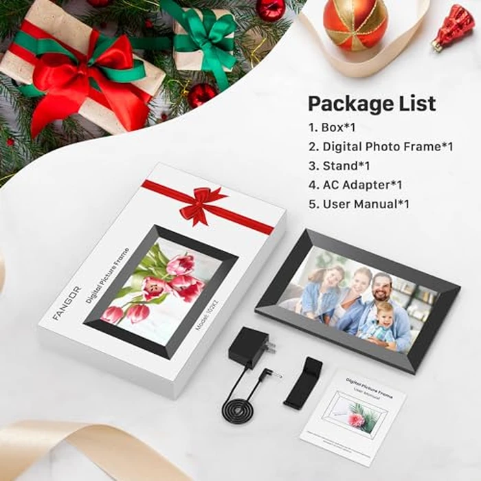 Uhale Digital Picture Frame WiFi 10.1 Inch, Electronic Photo Frames 1280 x 800 HD IPS Touch Screen, Auto Rotate, Slideshow, Share Photos/Videos from Phone Instantly by FANGOR - Image 8