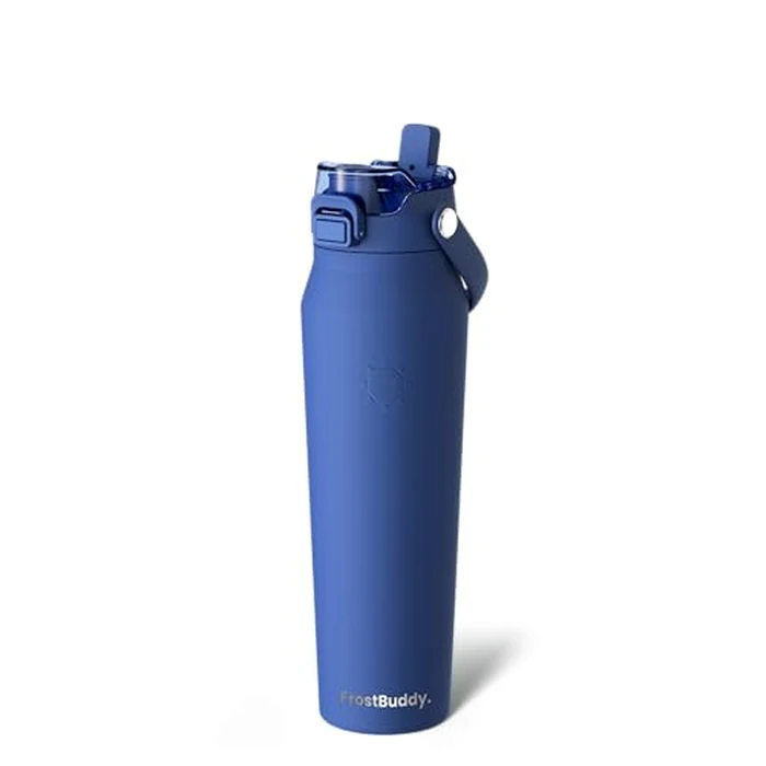 Frost Buddy 32oz Insulated Water Bottle with Straw & Chug Lid | Leak-Proof Stainless Steel | 24-Hours Cold | Sweat-Proof, Cup Holder Friendly | Ideal for Gym, Travel, Sports & Everyday Hydration by Frost Buddy - Used - Very Good condition