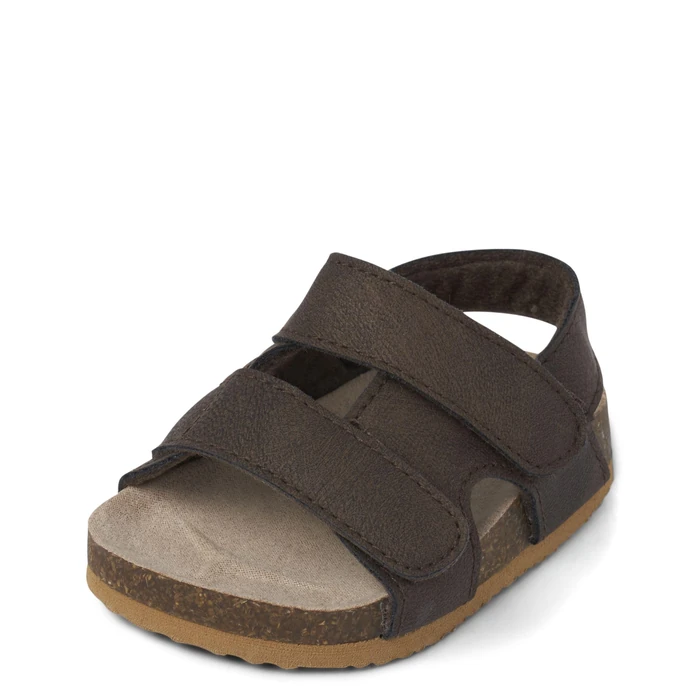 The Children's Place Baby Boys Sandal, Brown, 6-12 Infant US by The Children's Place - Image 1
