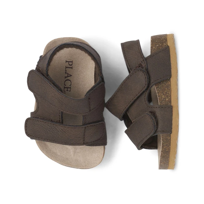 The Children's Place Baby Boys Sandal, Brown, 6-12 Infant US by The Children's Place - Image 2