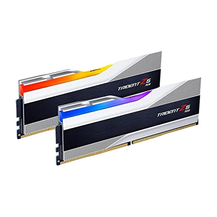 G.SKILL Trident Z5 RGB Series DDR5 RAM (Intel XMP 3.0) 64GB (2x32GB) 6400MT/s CL32-39-39-102 1.40V Desktop Computer Memory U-DIMM - Metallic Silver (F5-6400J3239G32GX2-TZ5RS) by G.SKILL - Used - Like New condition - US$825.00