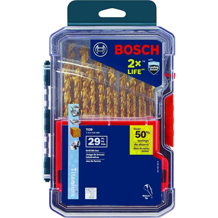 Bosch TI29 Metal Drill Bit Set (29 Piece) - Gold by Bosch - Refurbished - Brand New condition