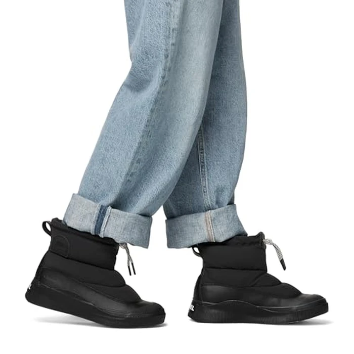 SOREL Women's Out N About lV Puffy Waterproof Boot - Black, Chalk - 9.5 by Sorel - Image 2