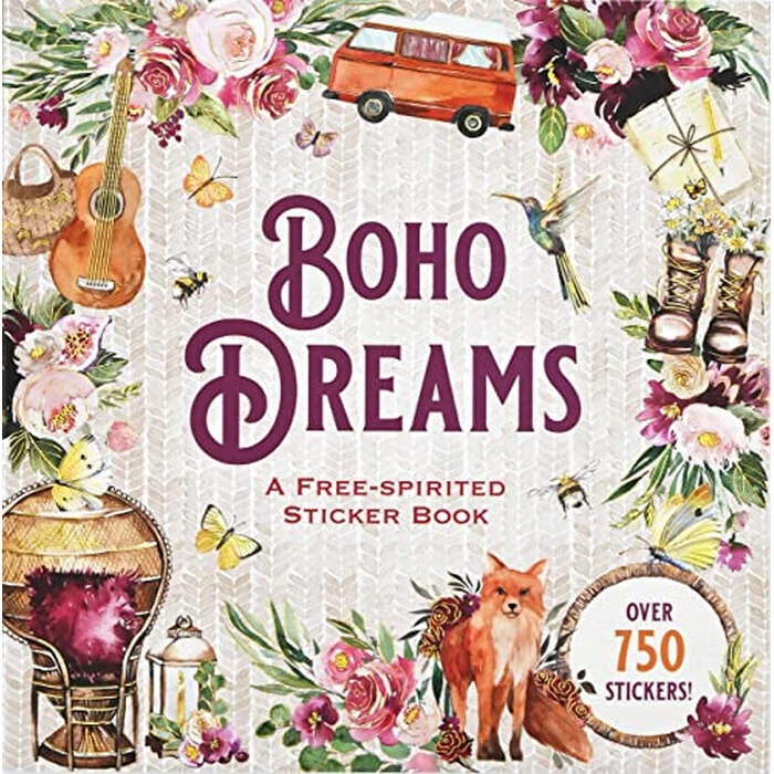 Boho Dreams Sticker Book: A Free-Spirited Sticker Book by PETER PAUPER PRESS - Image 1