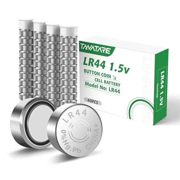 Tanatare 40 Pack LR44 Alkaline Batteries, 1.5V Premium Button Coin Cell Long Lasting for Electronic Devices by Tanatare - Used - Like New condition - US$6.92