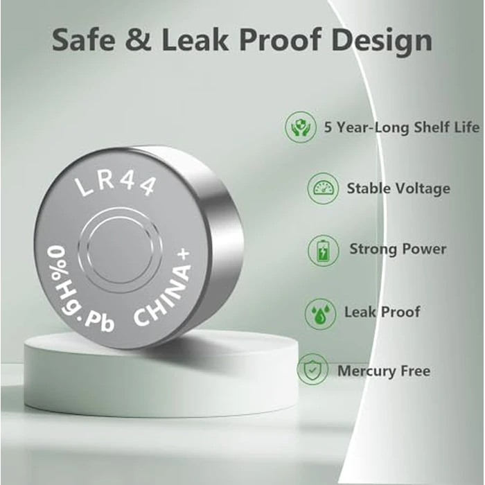 Tanatare 40 Pack LR44 Alkaline Batteries, 1.5V Premium Button Coin Cell Long Lasting for Electronic Devices by Tanatare - Image 2