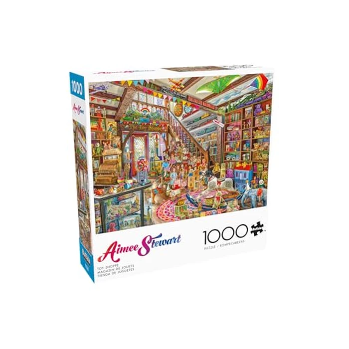 Buffalo Games - Aimee Stewart - Toy Shoppe - 1000 Piece Jigsaw Puzzle - Colorful Puzzles - Precision-Cut Pieces, Beautiful Artwork, and Hours of Relaxing Fun by Buffalo Games - Used - Like New condition