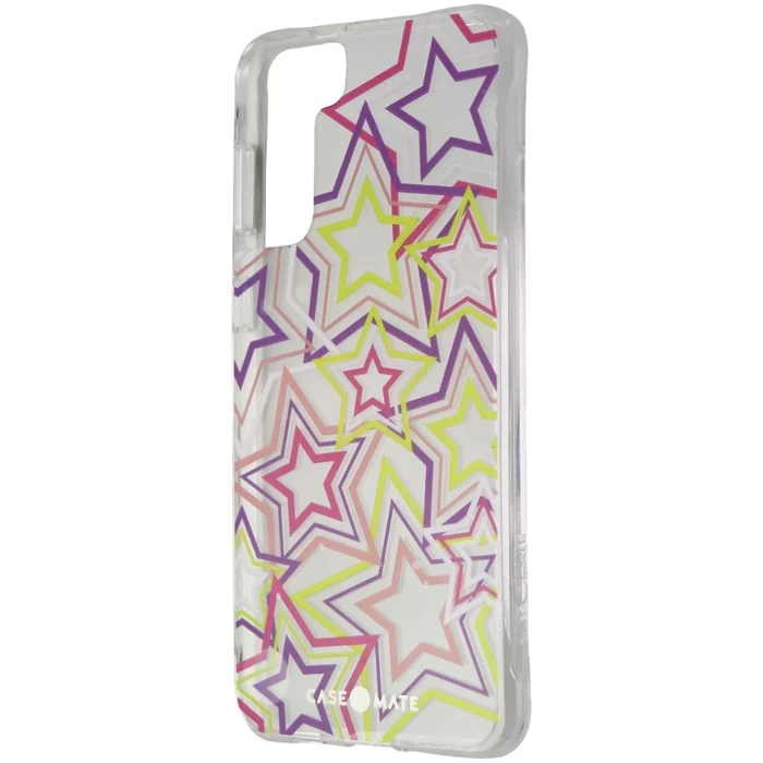 Case-Mate Hardshell Phone Case for Galaxy S21+ 5G - Neon Stars by Case-Mate - Refurbished - Brand New condition - US$13.43