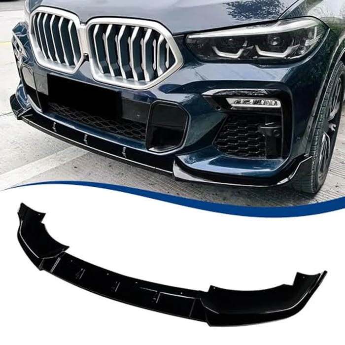 XPHAZZ G06 Front Lip Compatible with BMW (2019-2023) X6 G06 M-Sport Model ABS Gloss Black Bumper Spoiler Air Splitter by XPHAZZ - Used - Very Good condition