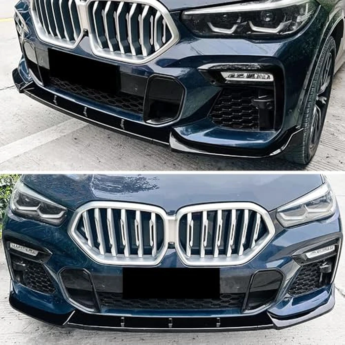 XPHAZZ G06 Front Lip Compatible with BMW (2019-2023) X6 G06 M-Sport Model ABS Gloss Black Bumper Spoiler Air Splitter by XPHAZZ - Image 7