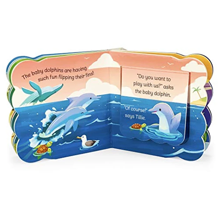 Babies in the Ocean- A First Lift-a-Flap Board Book for Babies and Toddlers (Babies Love) by Cottage Door Press - Image 5