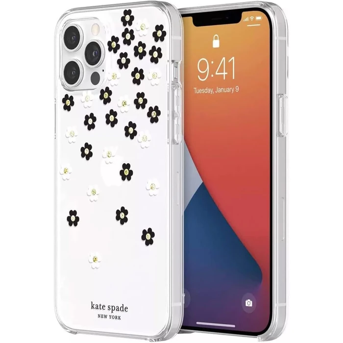 Kate Spade Defensive Phone Case for iPhone 12 Pro Max - Flowers/Clear by Kate Spade - Refurbished - Good condition