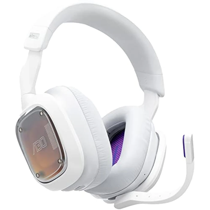 Logitech G Astro A30 Lightspeed Wireless Gaming Headset, Bluetooth, Dolby Atmos/3D Audio Compatible, Detachable Boom, 27h Battery, for PS5, PS4, Xbox, Nintendo Switch, PC, Android - White by ASTRO Gaming - Used - Acceptable condition - CA$94.32