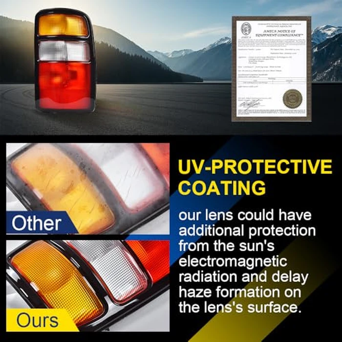 GRAND ORANGE Rear Tail Light Assembly Rear Lights Tail Lamp Compatible with Chevy Suburban Tahoe 2000-2006, Fits GMC Yukon/Yukon Denali/Denali XL 2000-2006 w/o Bulbs by GRAND ORANGE - Image 4