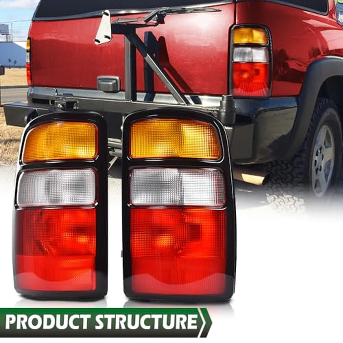 GRAND ORANGE Rear Tail Light Assembly Rear Lights Tail Lamp Compatible with Chevy Suburban Tahoe 2000-2006, Fits GMC Yukon/Yukon Denali/Denali XL 2000-2006 w/o Bulbs by GRAND ORANGE - Image 7