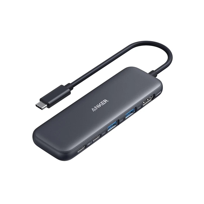 Anker USB C Hub, 5-in-1 USBC to HDMI Splitter with 4K Display, 1 x Powered USB-C 5Gbps & 2xPowered USB-A 3.0 5Gbps Data Ports for MacBook Pro, MacBook Air, Dell and More by Anker - Used - Like New condition - CA$16.99