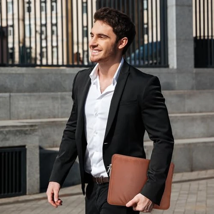 RAINYEAR 16 Inch Laptop Sleeve PU Suede Leather Case Protective Padded Cover Water Resistant Carrying Bag Compatible with 16" MacBook Pro/Max A2780 A2991 A3403 A3186 A2141 A2485 (Brown) by RAINYEAR make life easier - Image 7