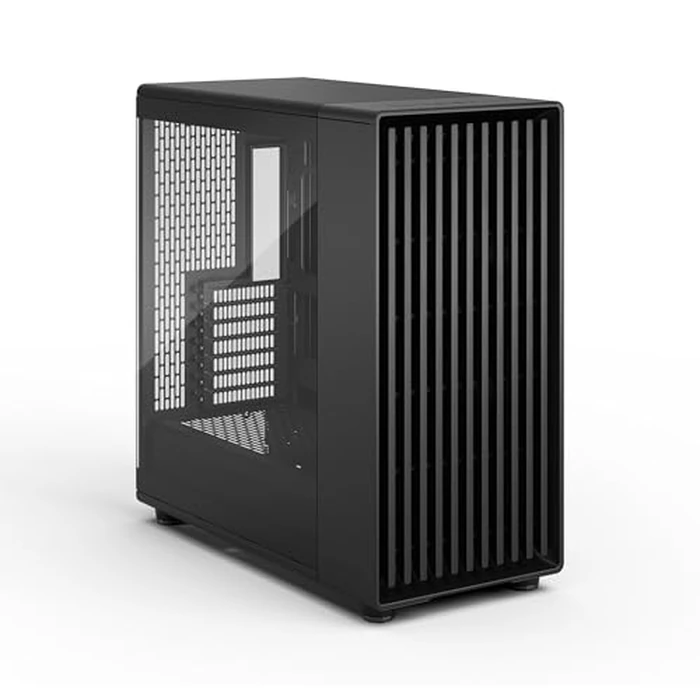 Fractal Design North XL Momentum Black - Glass Side Panel - Genuine Blackened Oak Wood Front - High Airflow PC Gaming Case - Three Powerful 140mm Momentum Fans Included - ATX/E-ATX Support by Fractal Design - Image 3