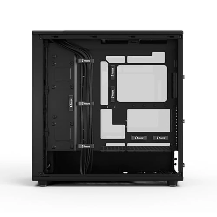 Fractal Design North XL Momentum Black - Glass Side Panel - Genuine Blackened Oak Wood Front - High Airflow PC Gaming Case - Three Powerful 140mm Momentum Fans Included - ATX/E-ATX Support by Fractal Design - Image 8