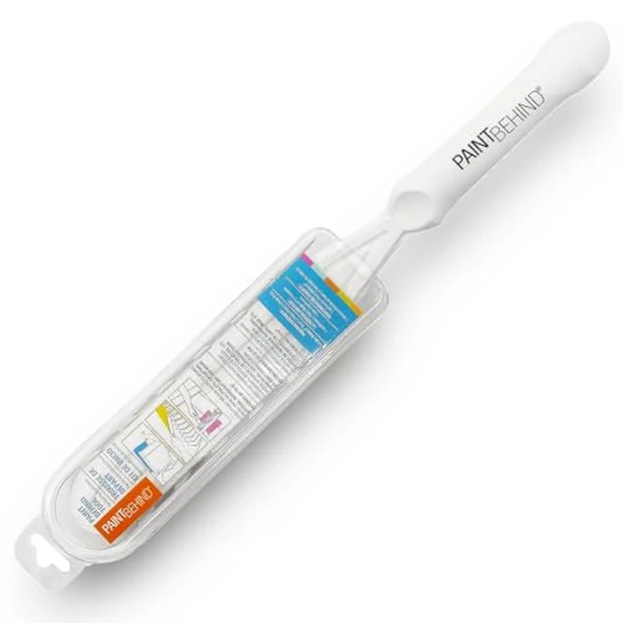 PAINT BEHIND Toilet Tool Nylon Brush - Flat Paint Brush Set for Walls, Behind Toilet and Hard to Reach Areas - Painting Supplies for Home Interior Set - 16 in L x 12 in W x 19 in H by PAINT BEHIND - Used - Like New condition - US$14.10